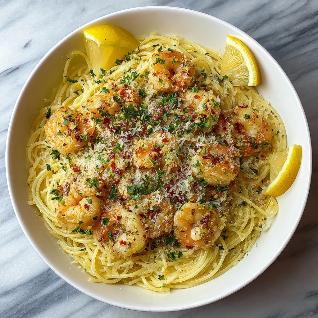 Garlic Shrimp Pasta Recipe - Recipe Image