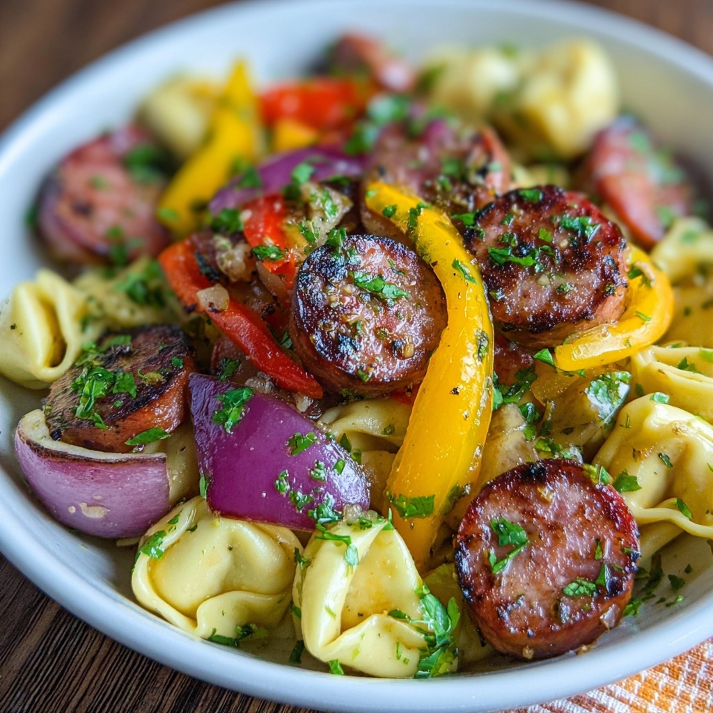 Grilled Kielbasa Tortellini Recipe - Recipe Image
