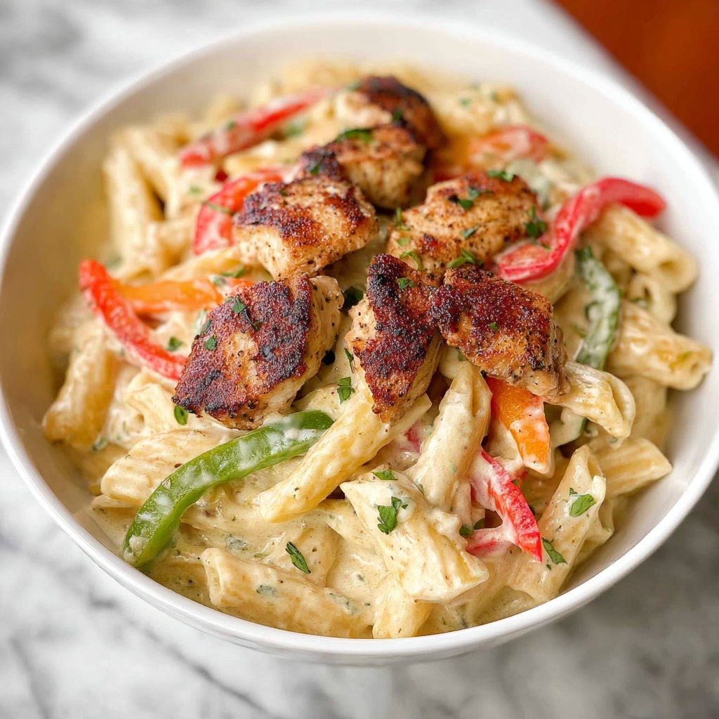 Chicken Fajita Alfredo Recipe - Recipe Image