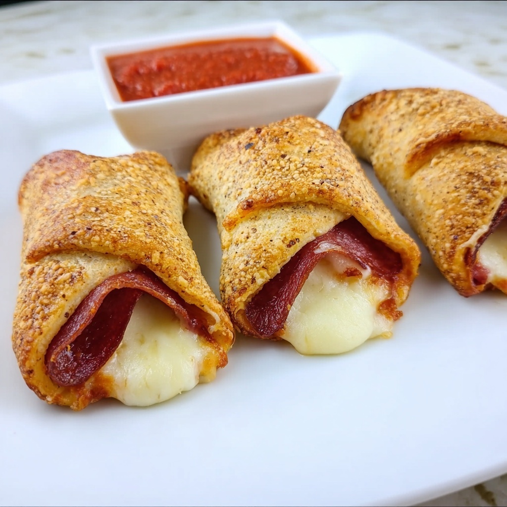 Crescent Pepperoni Roll-Ups Recipe - Recipe Image