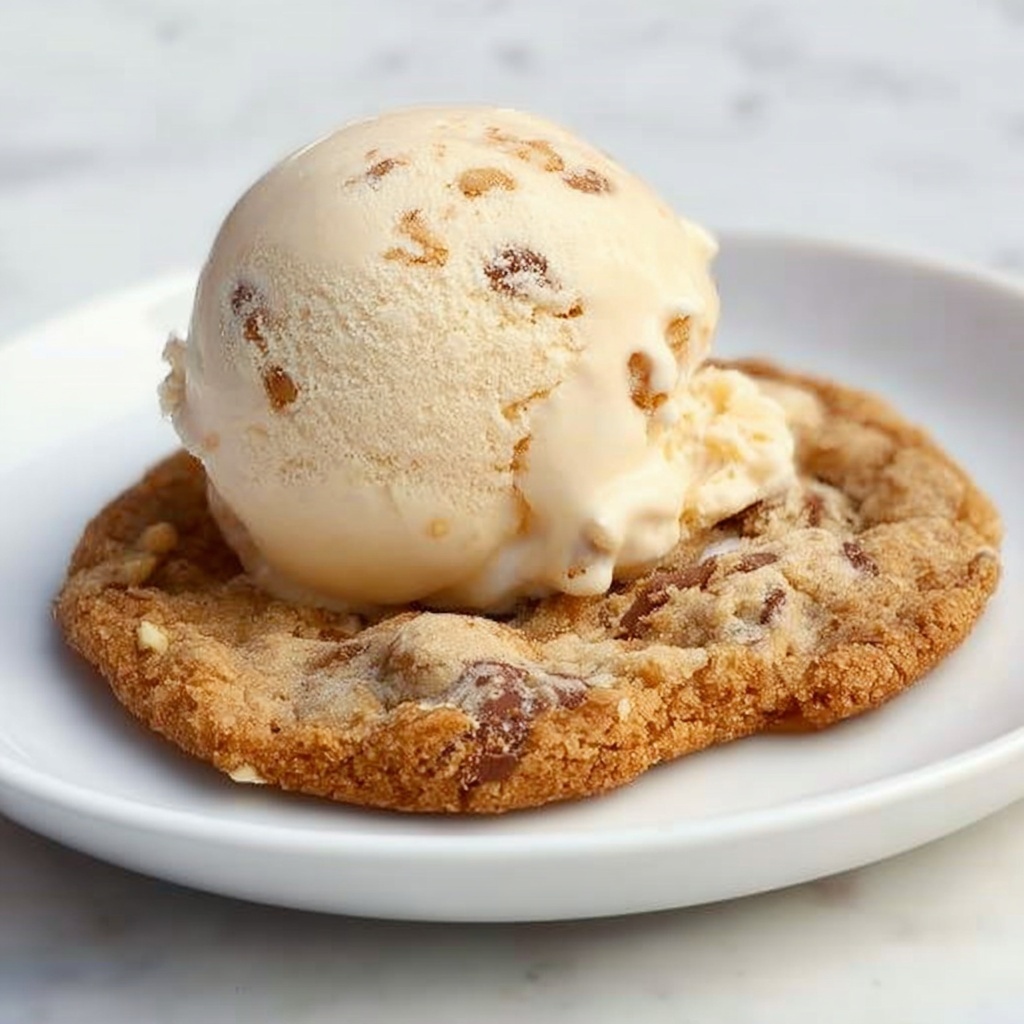 Butter Crunch Greek Yogurt Ice Cream Recipe - Recipe Image