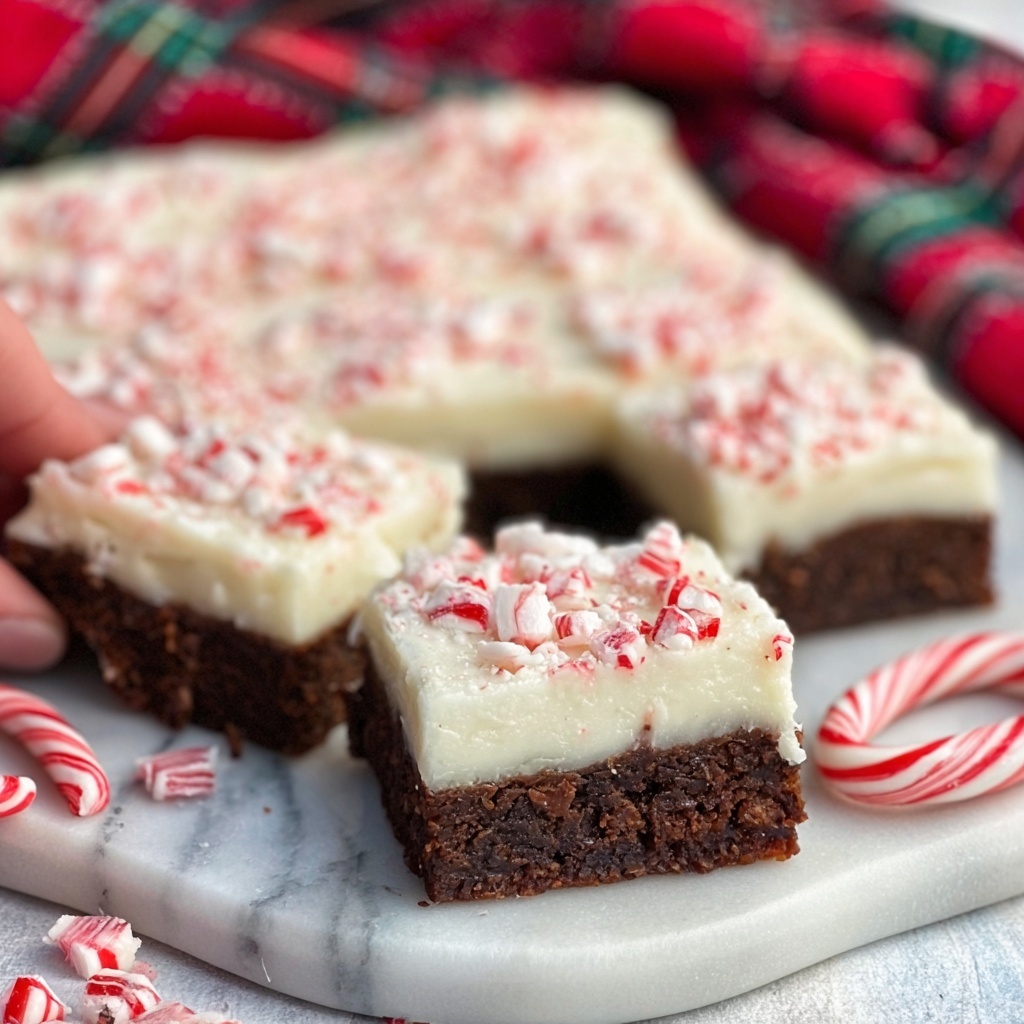 Peppermint Bark Brownies Recipe - Recipe Image