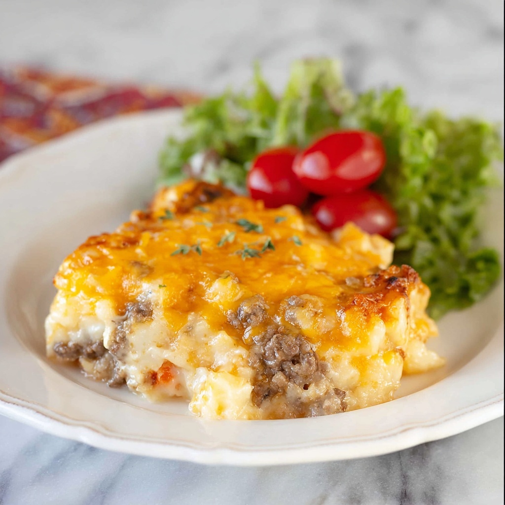 Beefy King Ranch Casserole Recipe - Recipe Image