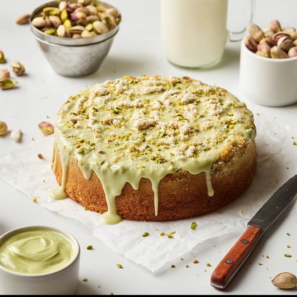 Vegan Pistachio Coffee Cake Recipe - Recipe Image