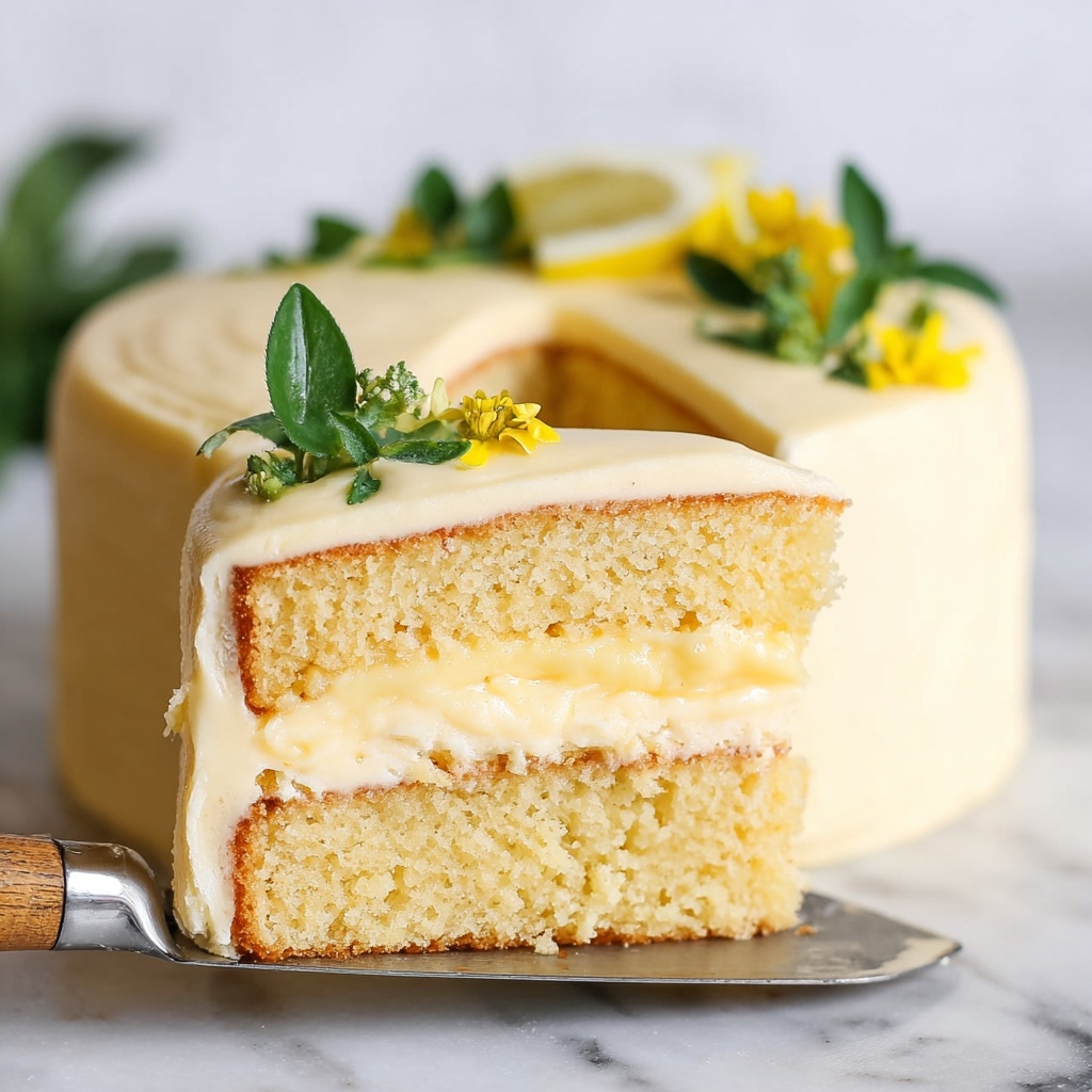 Vegan Lemon Cake with Lemon Cream Cheese Frosting Recipe - Recipe Image