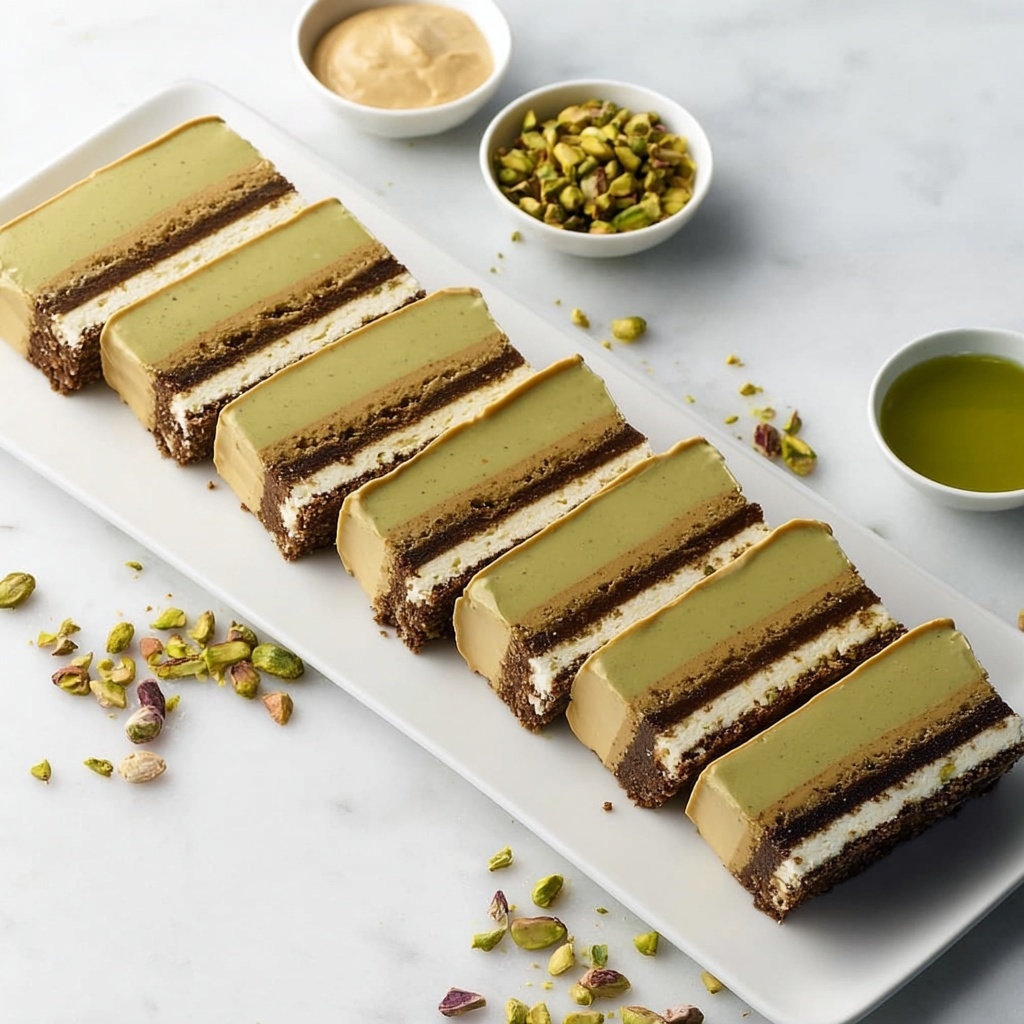 No Bake Vegan Dubai Cheesecake Bars Recipe - Recipe Image