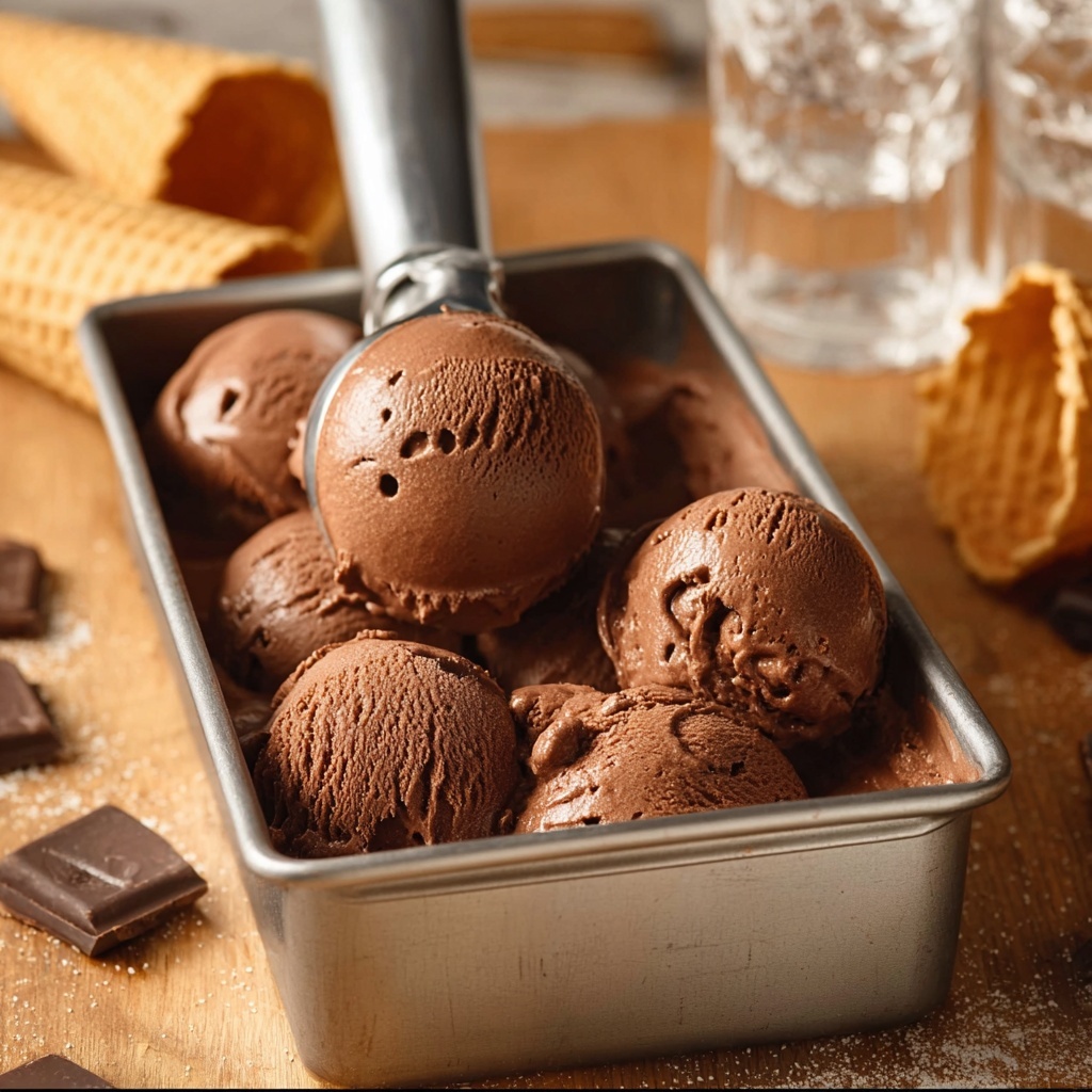 Chocolate Vegan Oat Milk Ice Cream Recipe - Recipe Image