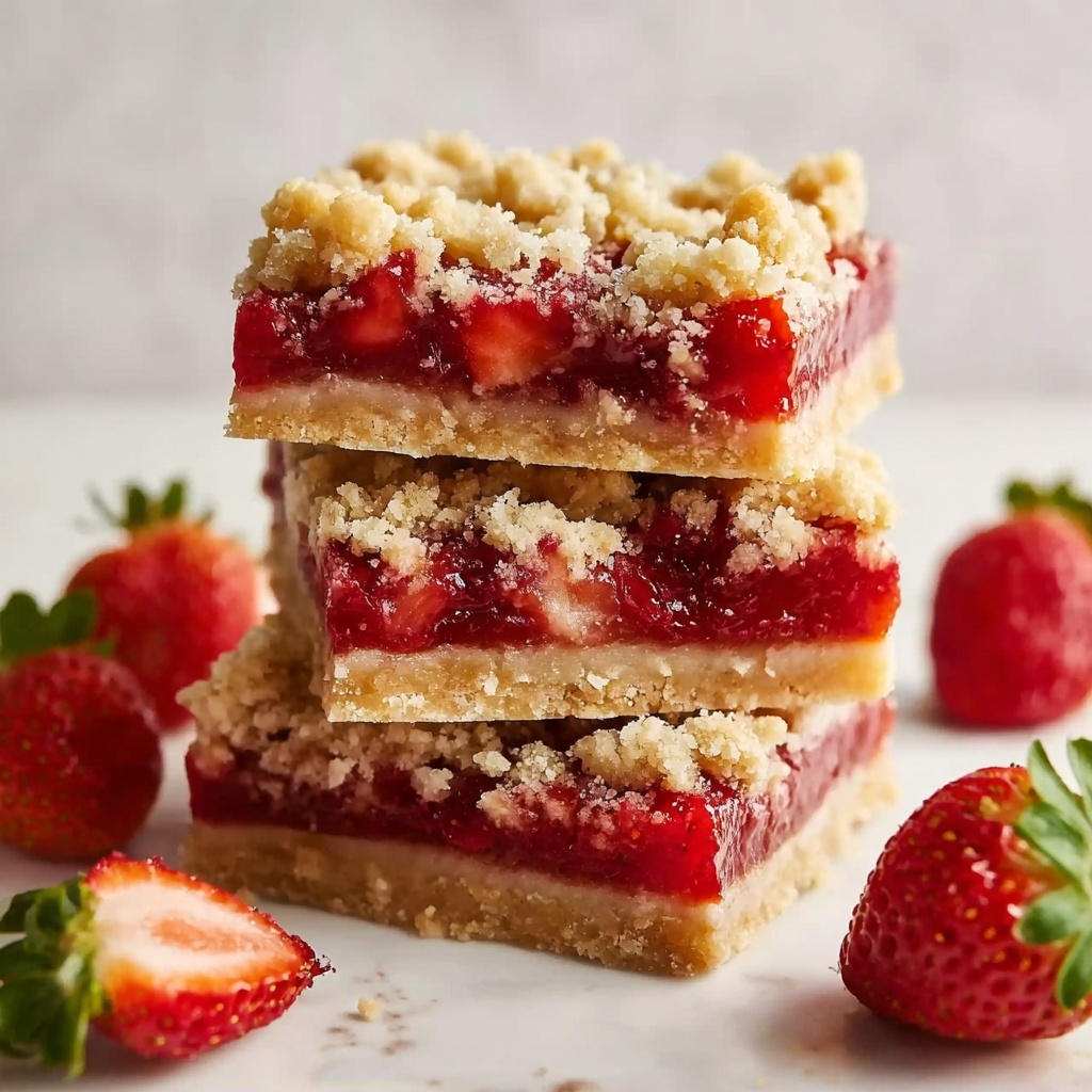 Strawberry Cobbler Bars Recipe - Recipe Image