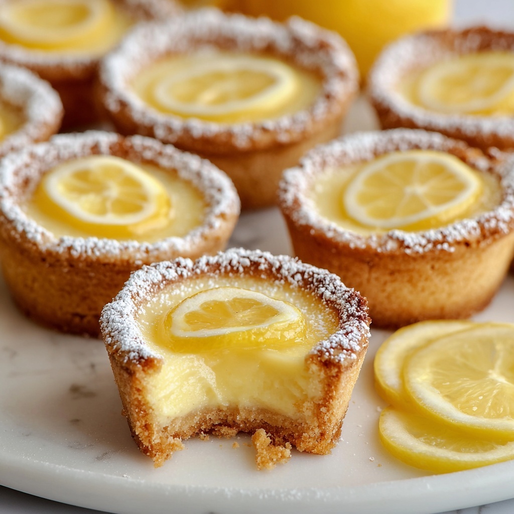 Mouthwatering Lemon Bar Cookie Cups Recipe - Recipe Image