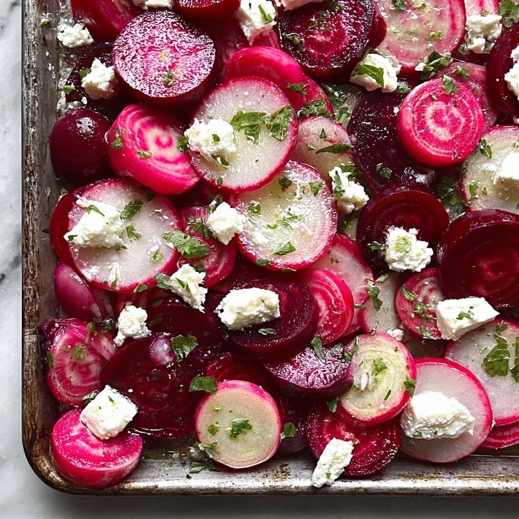 Roasted Beets and Radishes with Goat Cheese Recipe - Recipe Image