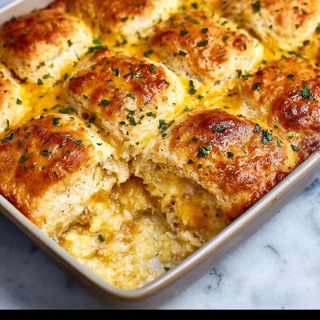 Cheddar Biscuit Breakfast Casserole Recipe - Recipe Image
