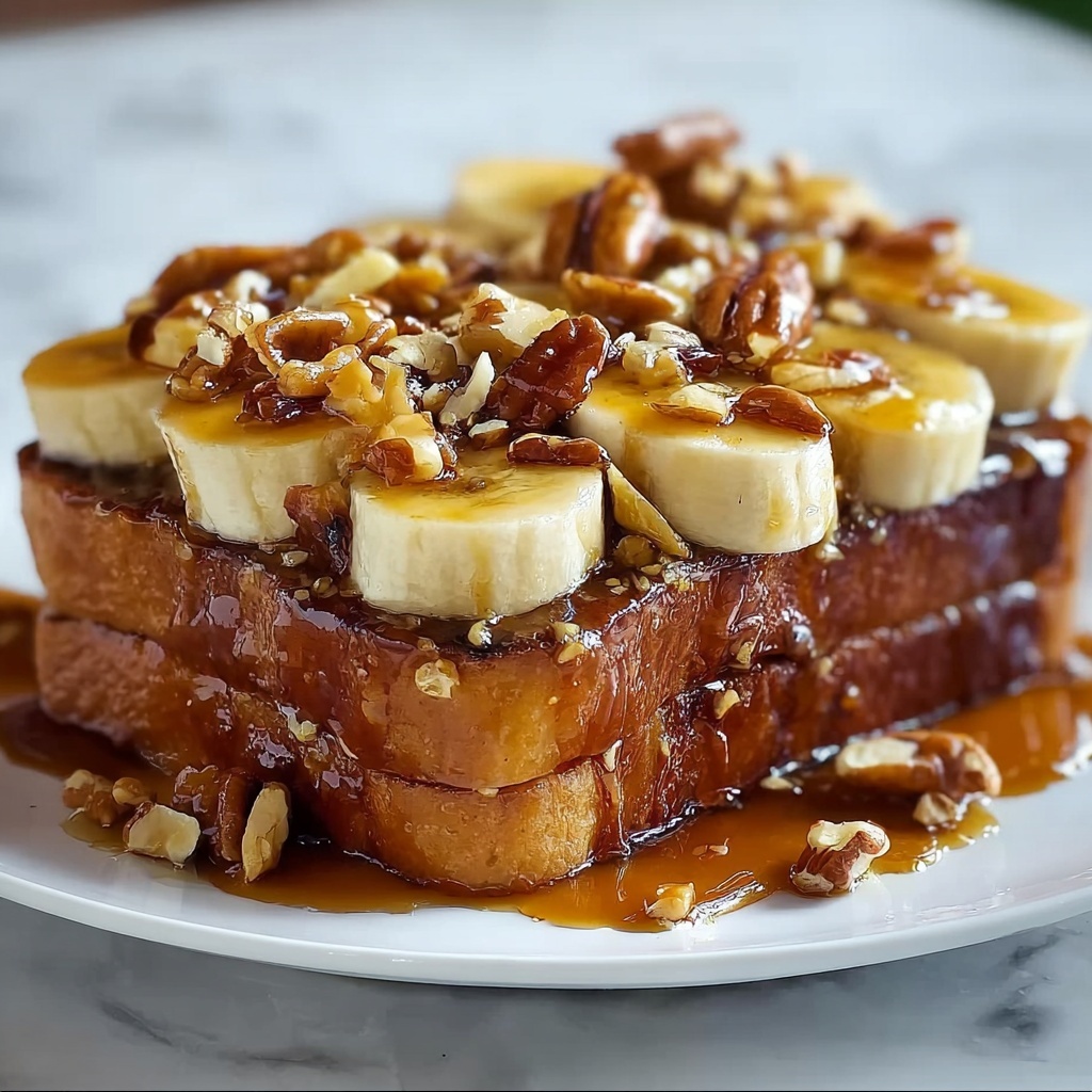 Bananas Foster French Toast with Homemade Banana Bread Recipe - Recipe Image