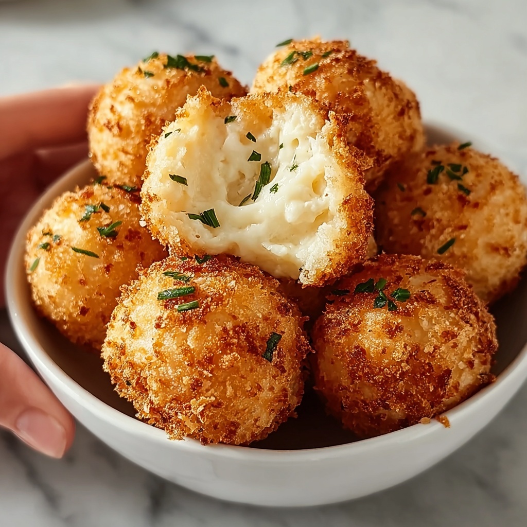 Air Fryer Cheesy Mashed Potato Balls Recipe - Recipe Image