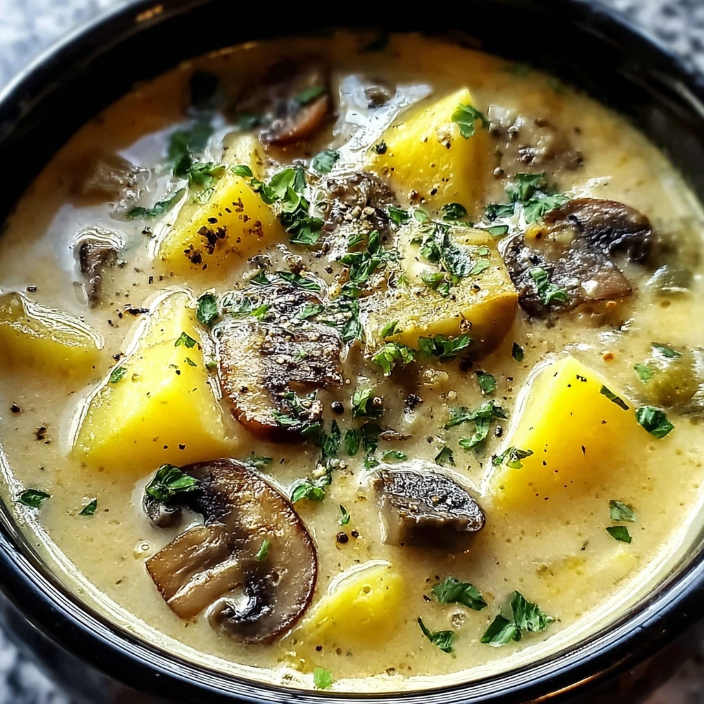 Mushroom Potato Soup Recipe - Recipe Image