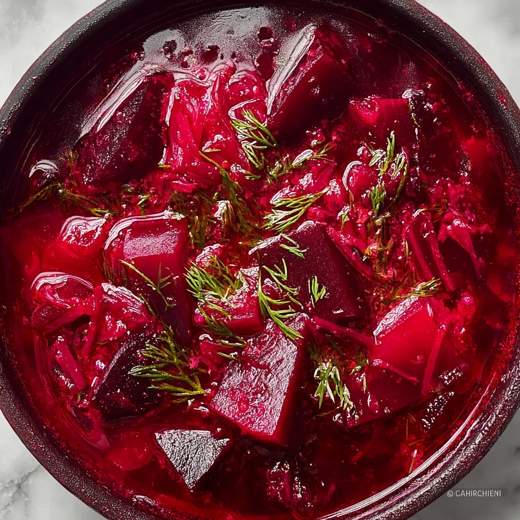 Ukrainian Beets and Beef Borscht in Pressure Cooker Recipe - Recipe Image