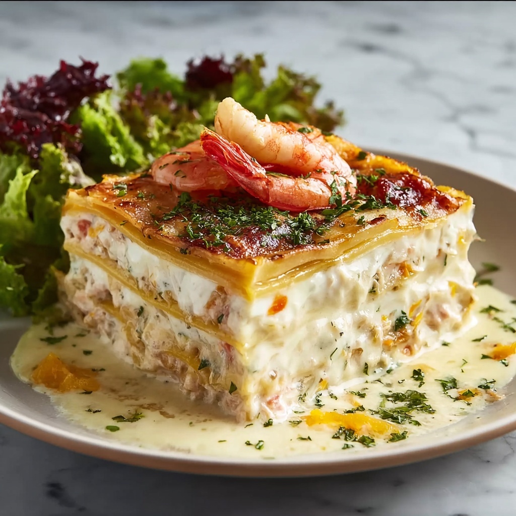 Seafood Lasagna with Shrimp & Crab – The Ultimate Comfort Food Recipe - Recipe Image