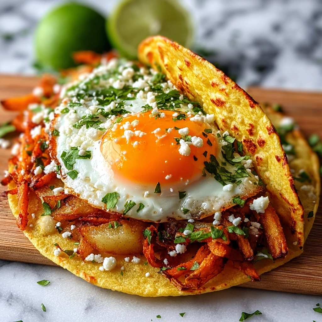 Crispy Potato, Egg & Cheese Taco Recipe - Recipe Image