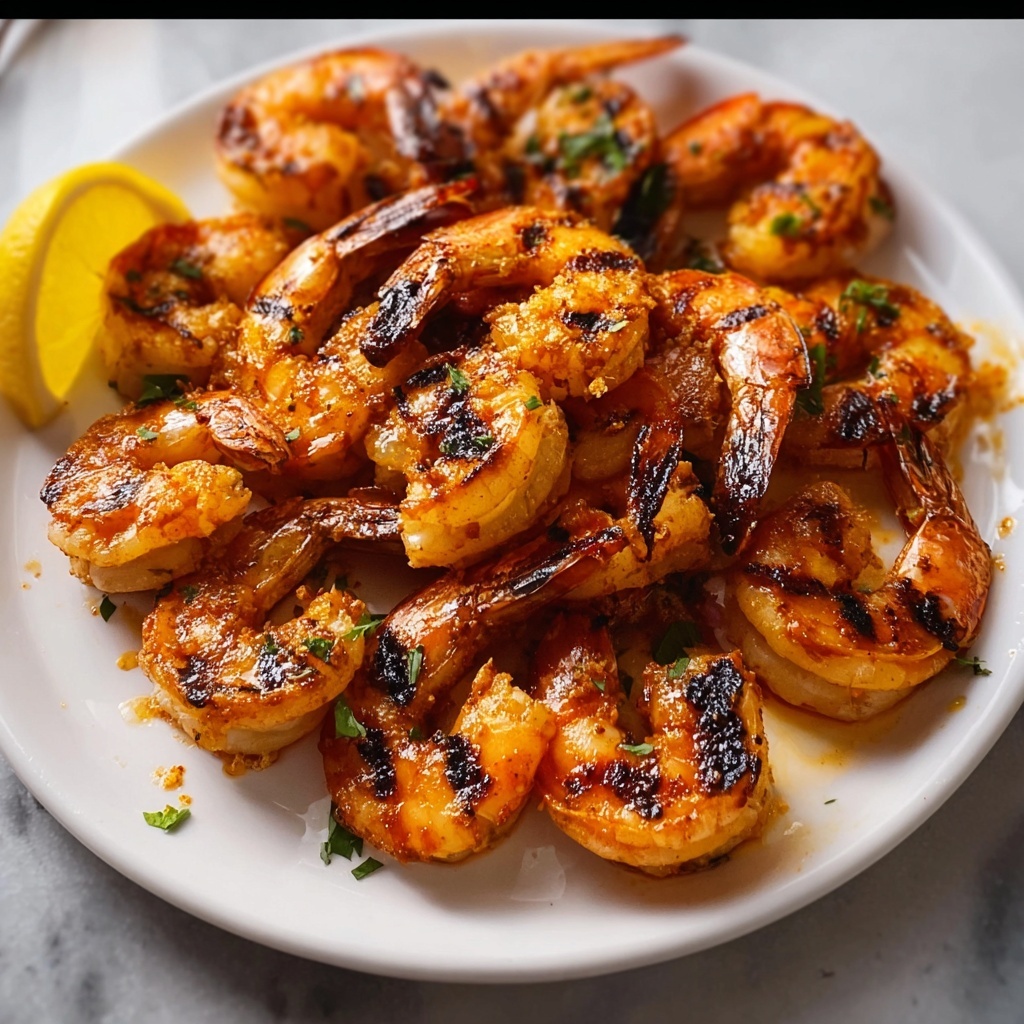 BBQ Grilled Prawns with Garlic, Lemon & Chilli Recipe - Recipe Image