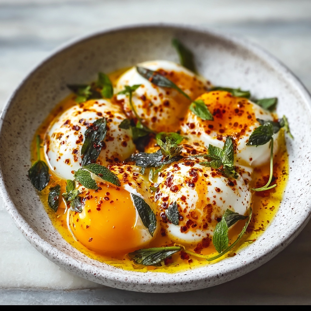 Turkish Eggs (Cilbir) Recipe - Recipe Image