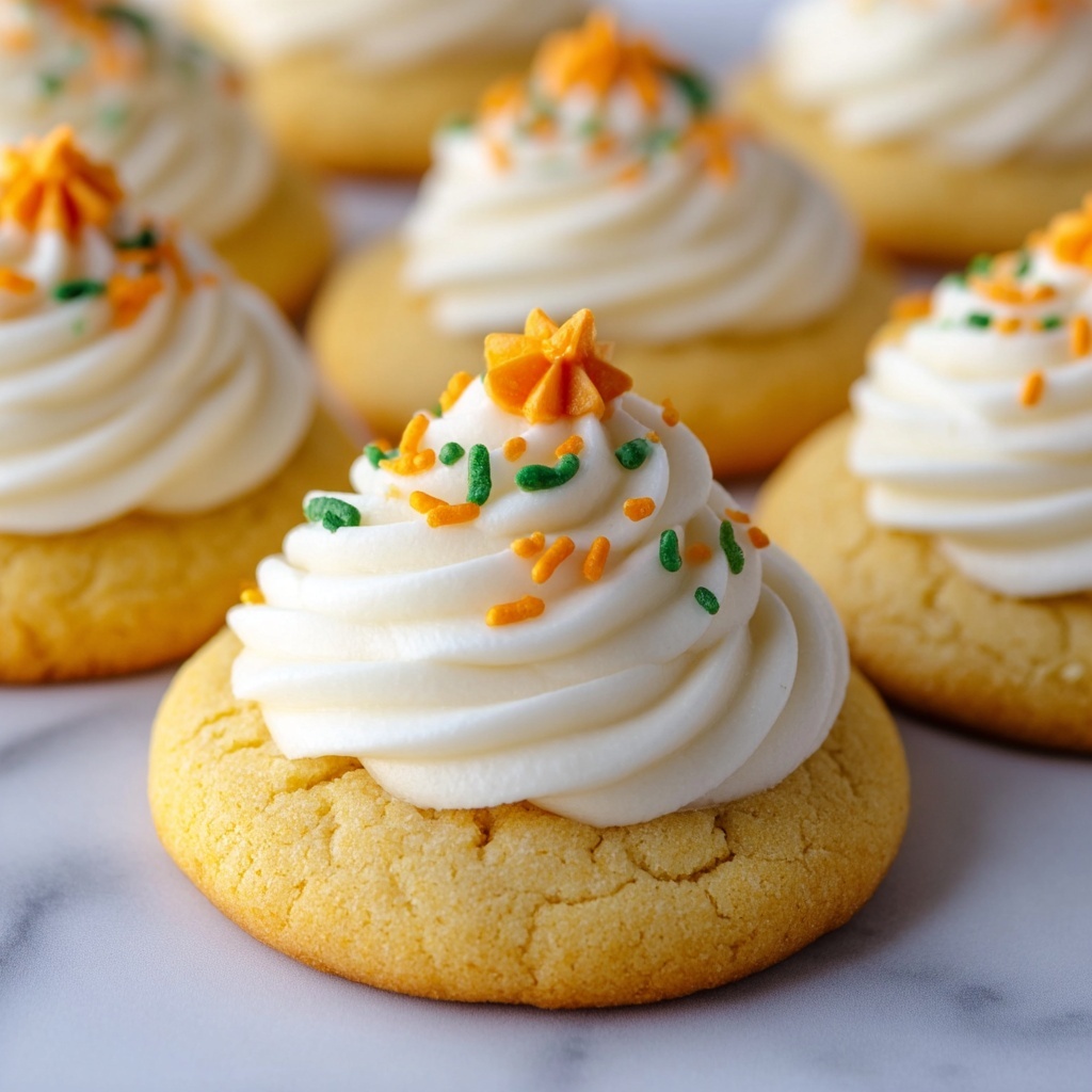 Pumpkin Sugar Cookies with Cream Cheese Frosting Recipe - Recipe Image