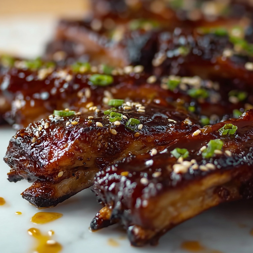 Honey Garlic Ribs Recipe - Recipe Image