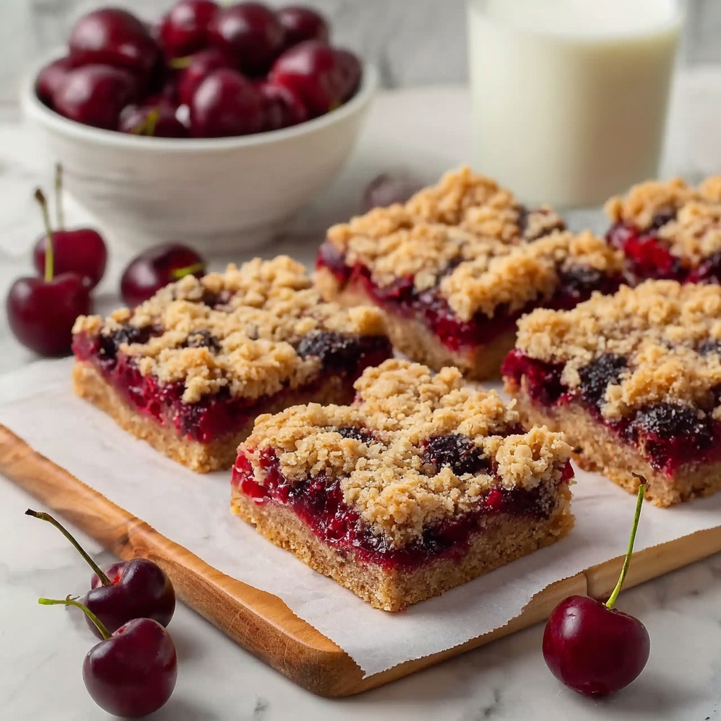 Cherry Crumble Bars Recipe - Recipe Image