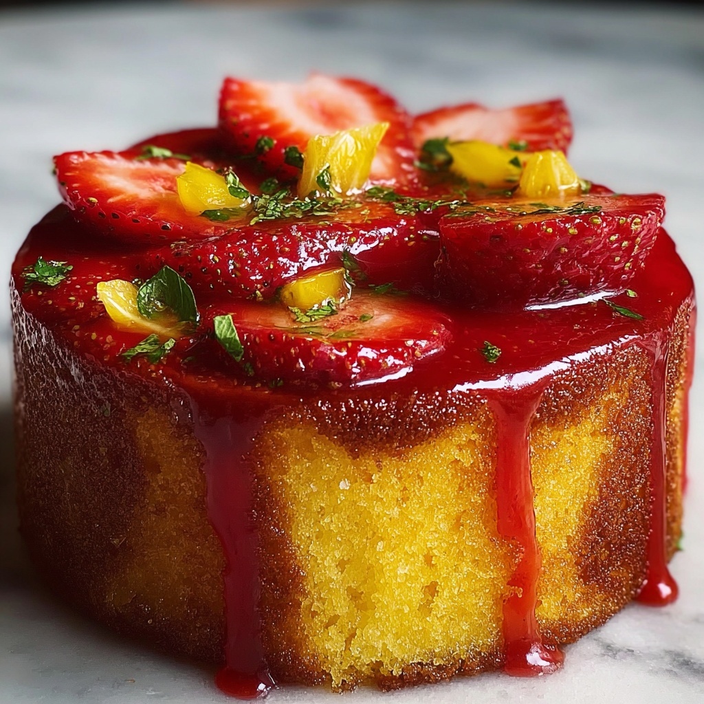 The Best Strawberry Pineapple Pound Cake You’ll Ever Bake Recipe - Recipe Image