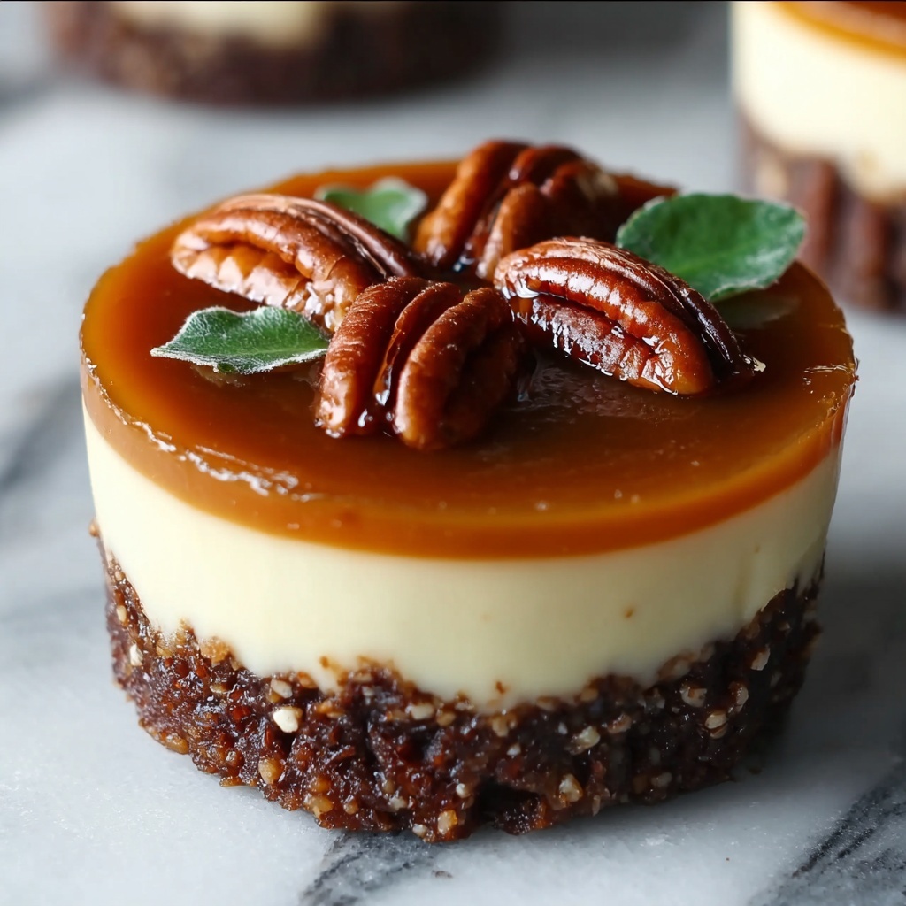 Mini Turtle Cheesecakes Recipe - Recipe Image