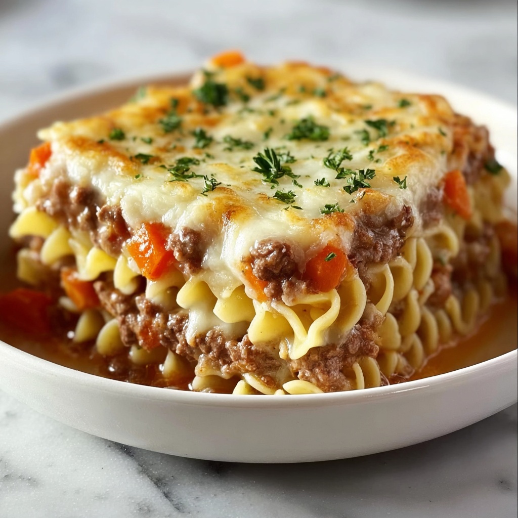 Beef Lombardi Casserole: A Cozy, Cheesy Bake Recipe - Recipe Image
