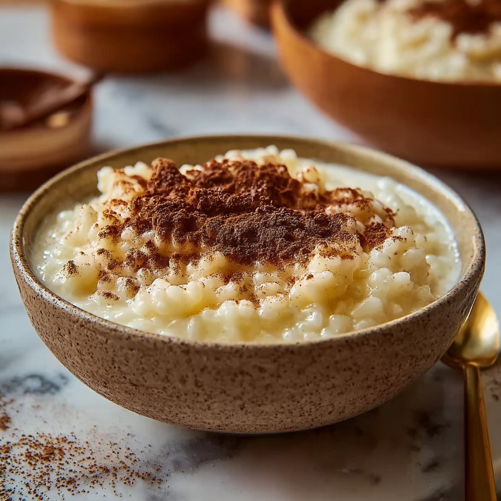 Comforting Creamy Rice Pudding with Cinnamon Recipe - Recipe Image