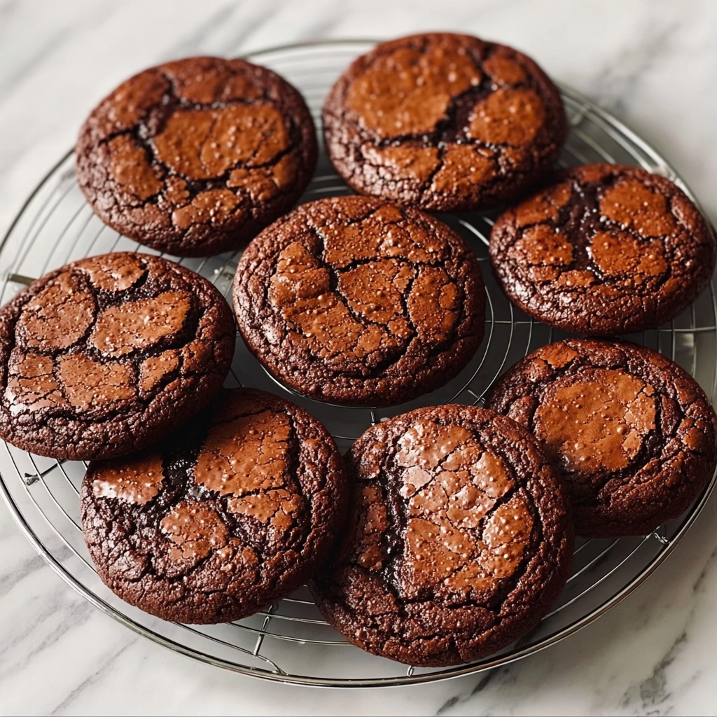 Fudgy Flourless Chocolate Cake Cookies Recipe - Recipe Image