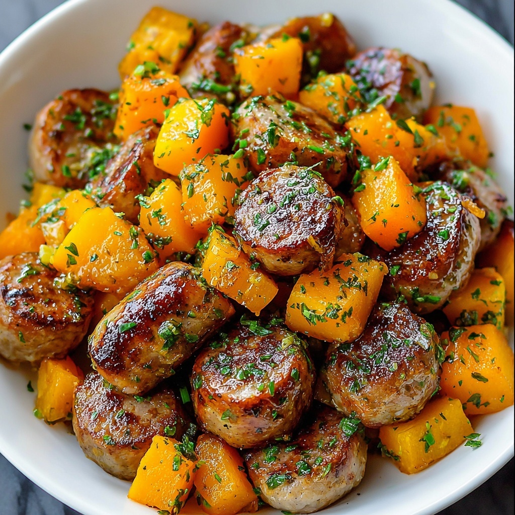 Sausage Sweet Potatoes Honey Garlic Recipe - Recipe Image