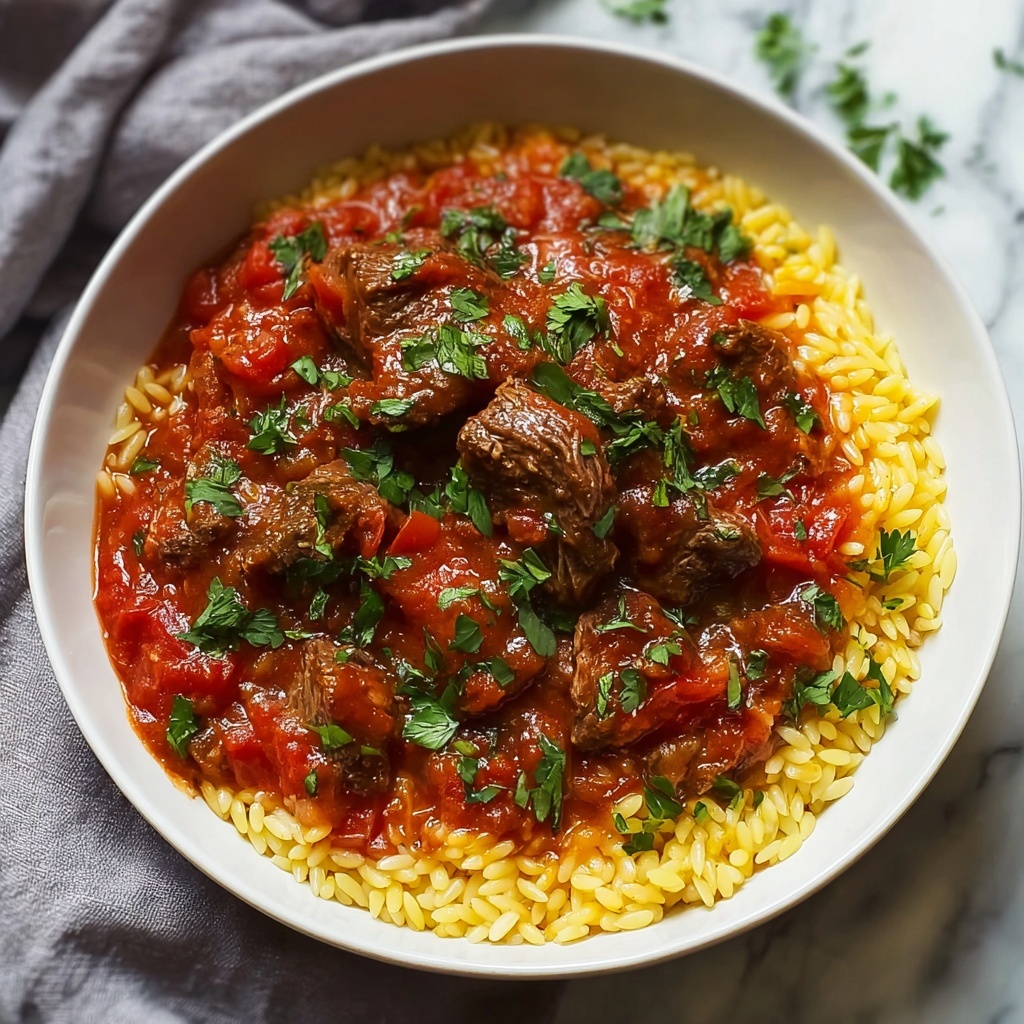 Beef Giouvetsi: A Traditional Greek Beef and Orzo Stew Recipe - Recipe Image