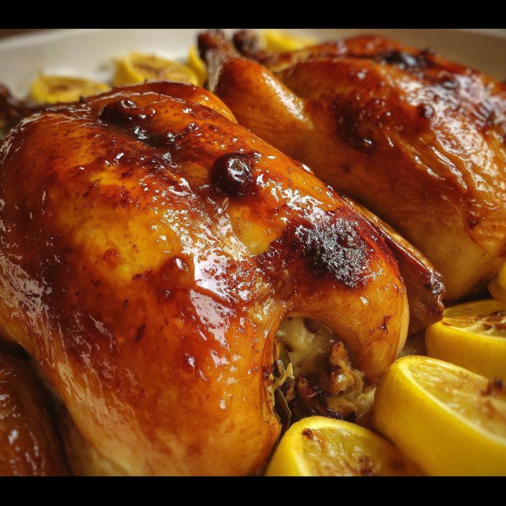 Honey Lemon Roast Chicken Recipe - Recipe Image