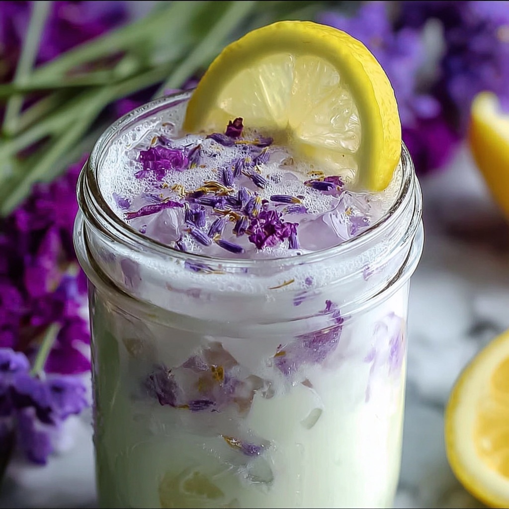 Coconut Lavender Lemonade Mocktail Recipe - Recipe Image