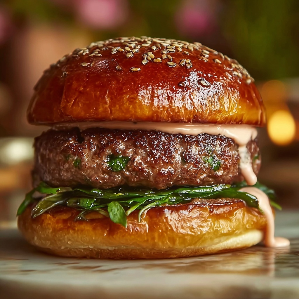 Juicy Smashed Patty Burgers with Secret Sauce Recipe - Recipe Image