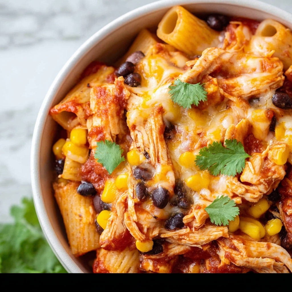 Slow Cooker Chicken Enchilada Pasta Recipe - Recipe Image