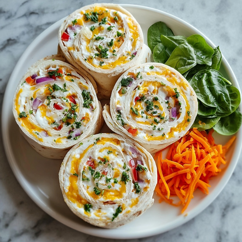 Fresh Vegetable Tortilla Roll Ups Recipe - Recipe Image