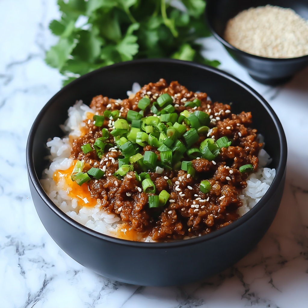 Korean Ground Beef Bowl Recipe - Recipe Image