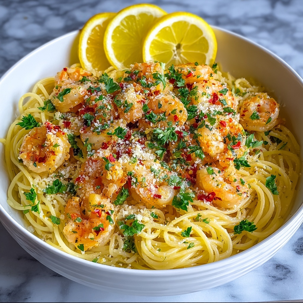 Garlic Shrimp Pasta Recipe - Recipe Image