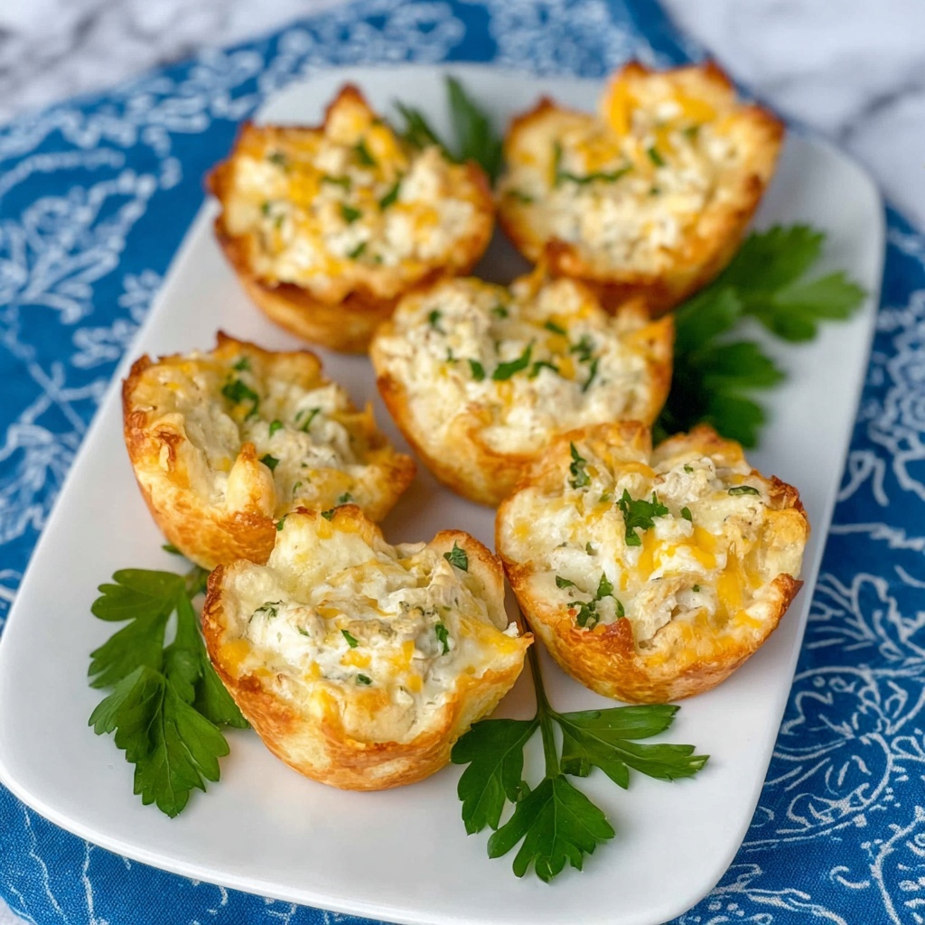 Chicken Salad Biscuit Cups Recipe - Recipe Image
