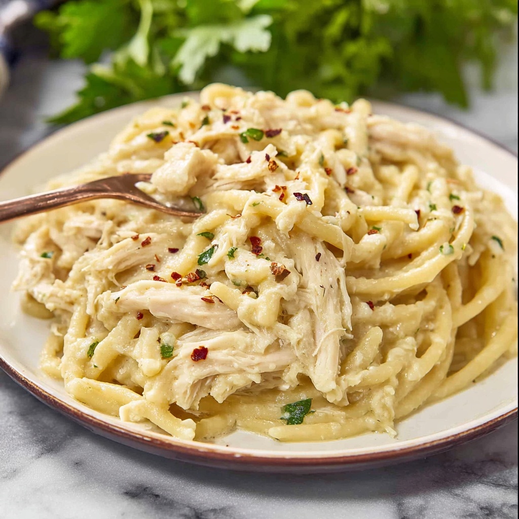 Crock Pot Chicken and Noodles Recipe - Recipe Image