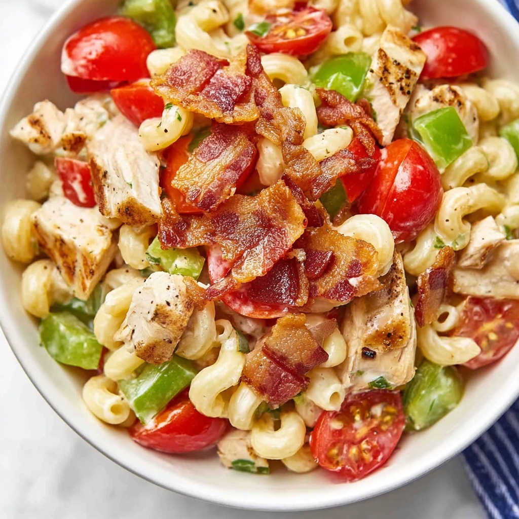 Chicken Club Pasta Salad Recipe - Recipe Image