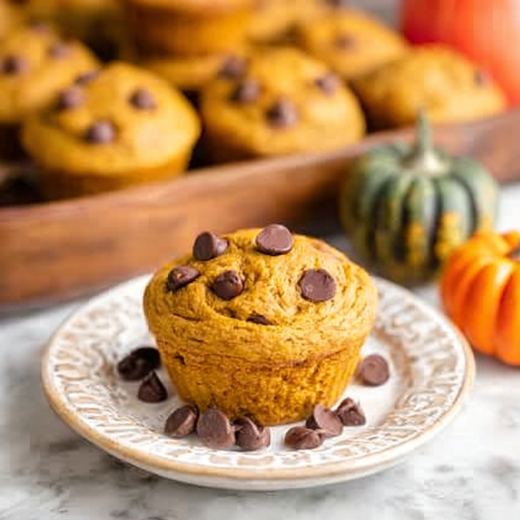 Chocolate Chip Apple-Pumpkin Muffins Recipe - Recipe Image