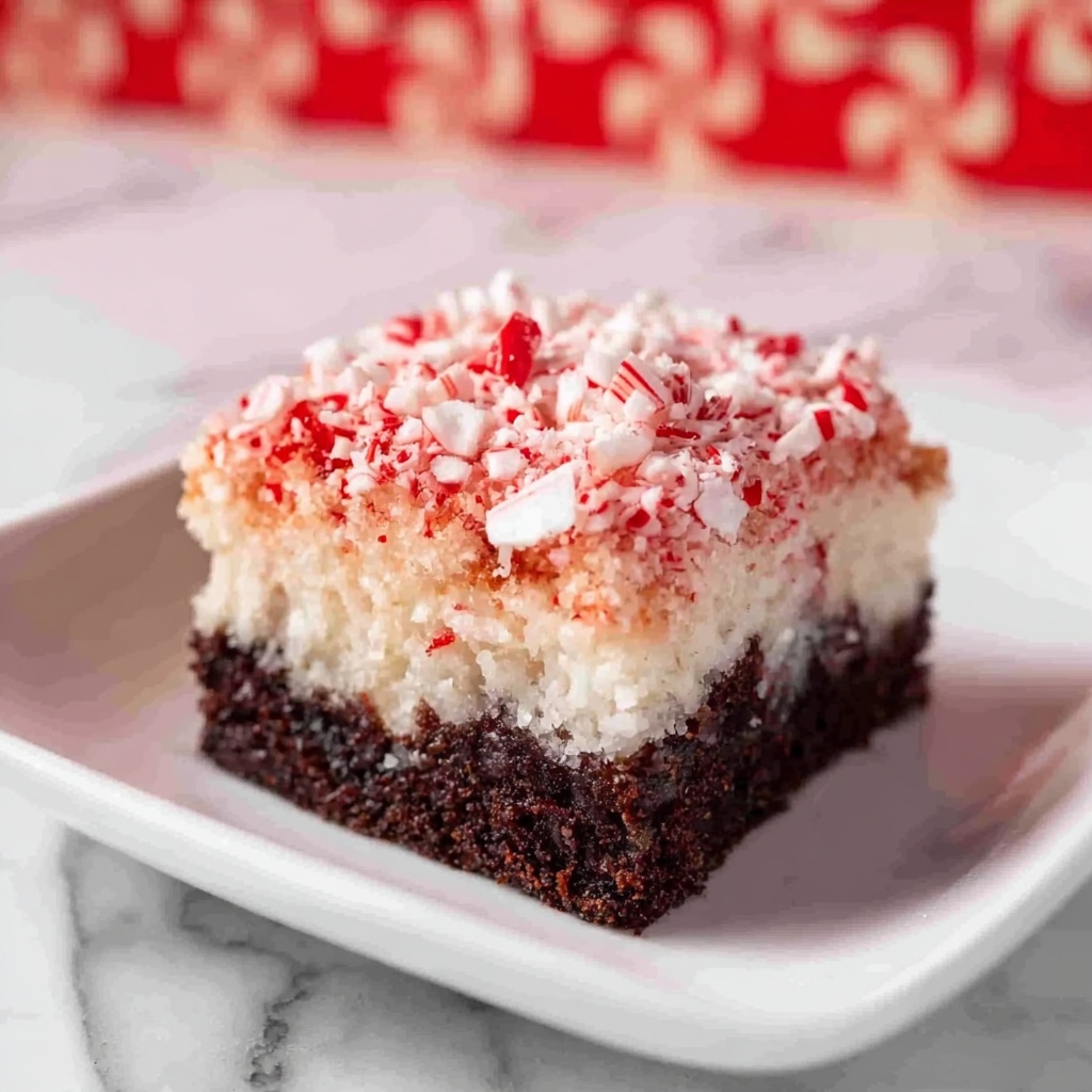 Chocolate Peppermint Poke Cake Recipe - Recipe Image