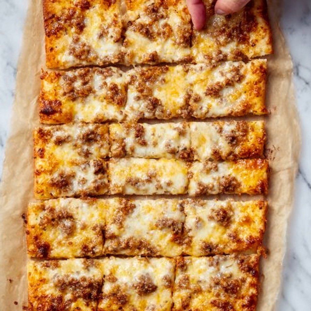 Cheesy Pesto Breadsticks Recipe - Recipe Image