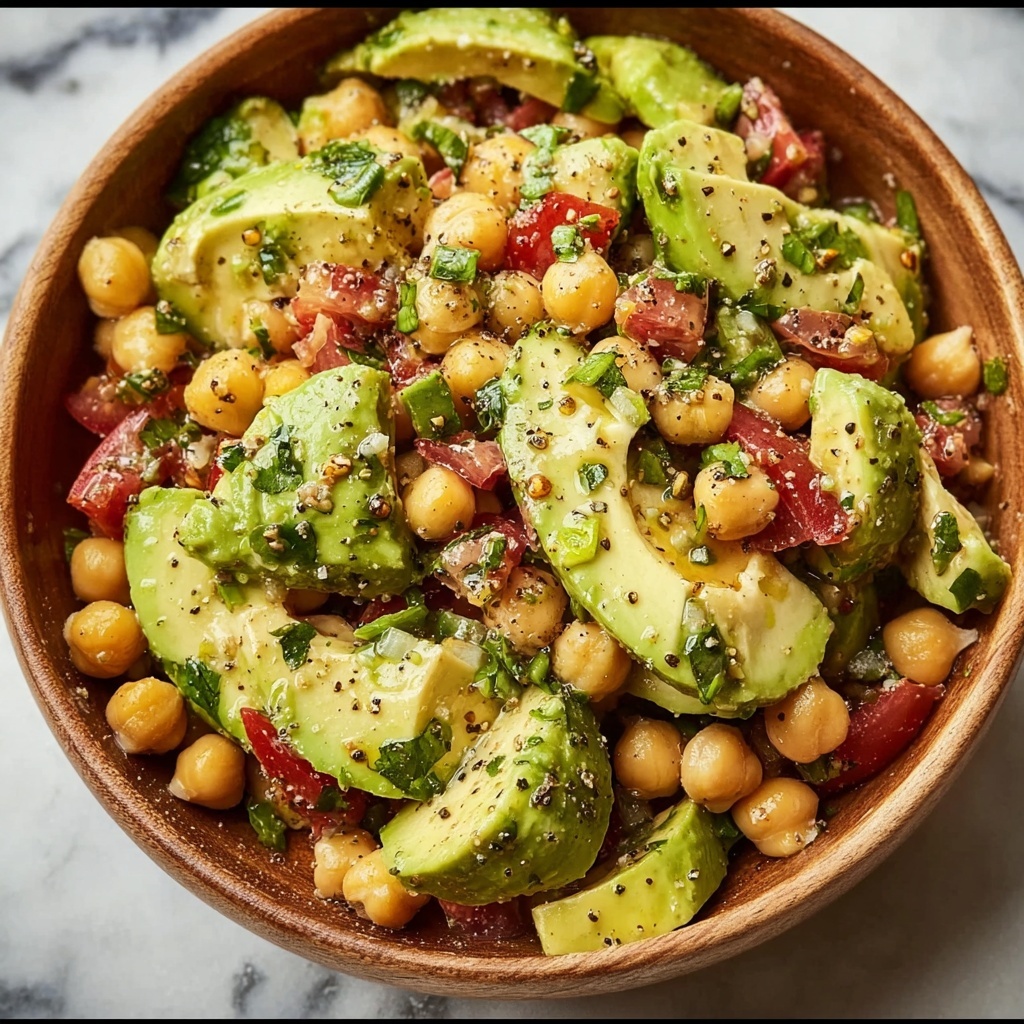 Creamy Avocado and Chickpea Salad Recipe - Recipe Image