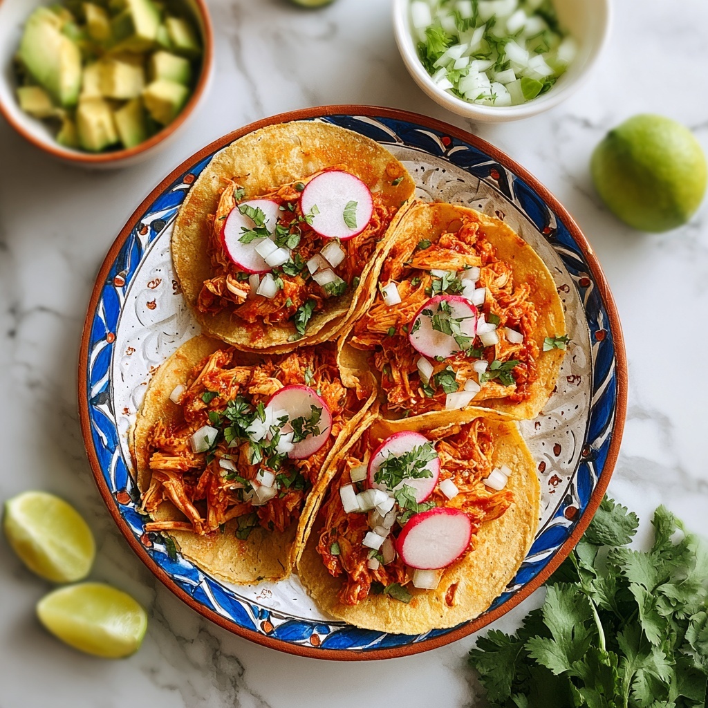 The Best Chicken Tinga Tacos Recipe - Recipe Image