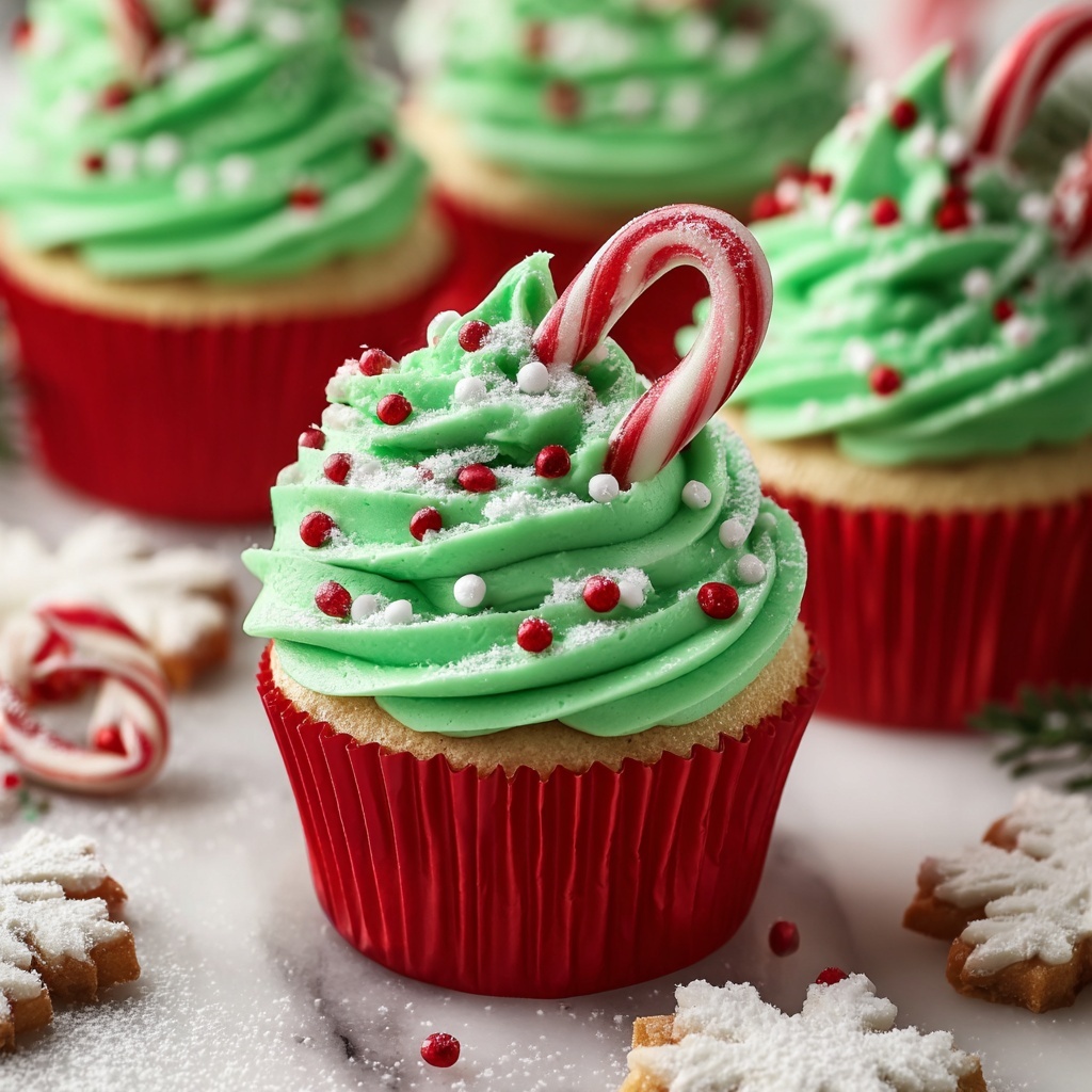Easy Christmas Cupcakes Recipe - Recipe Image