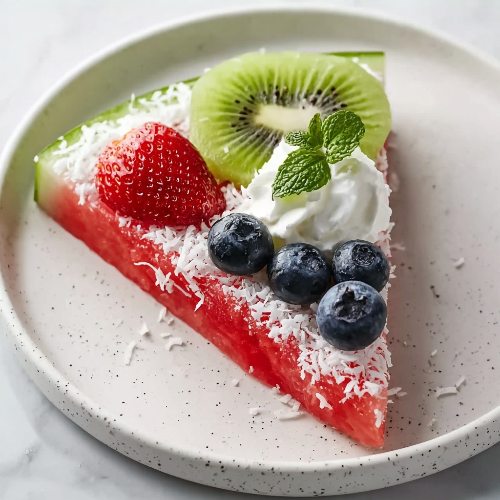 Watermelon Fruit Pizza Recipe - Recipe Image